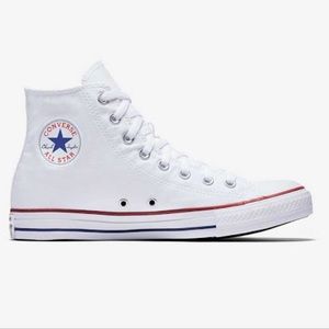 White Allstar high top Converse